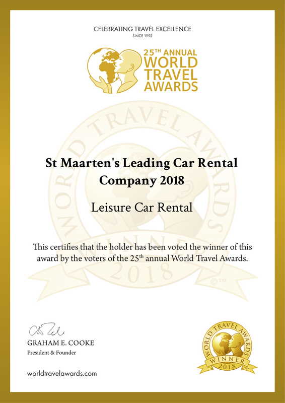 st maartens leading car rental company 2018 winner certificate leisure car rental 1 orig